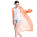 Customized eva adult rainwear with mesh bag